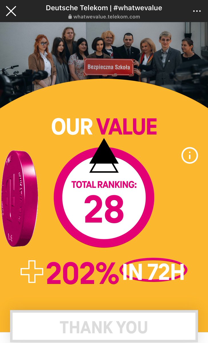 juliapyzinska's tweet image. Zachęcam do głosowania na Ranking Szkół Przyjaznych LGBTQ+ w kampanii #WhatWeValue! ✨

Wystarczy kliknąć 👍 po wejściu w link: 
whatwevalue.telekom.com/en-EU/projects…