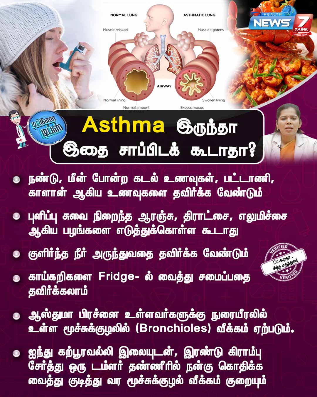 News7 Tamil Health on Twitter "Asthma இருந்தா இதை சாப்பிடக் கூடாதா