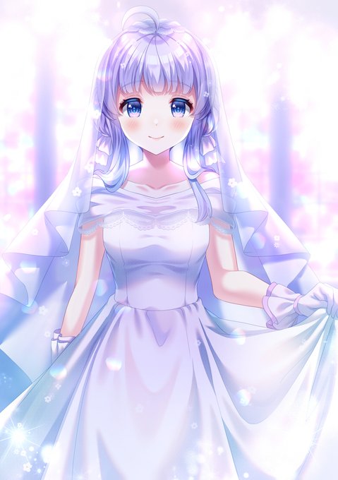 「breasts wedding dress」 illustration images(Latest)｜3pages