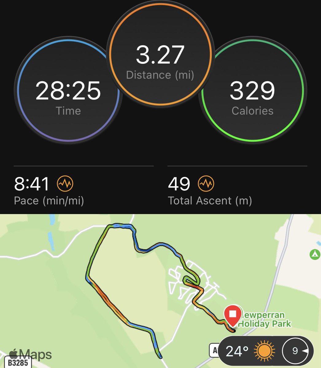 Peace_Frog13's tweet photo. Pretty happy with that pace considering 🥵☀️👌🏻 and a new running badge. Have a great Friday everyone 😁 #running #5k #run #garmin #garminuk #cornwallrunning https://t.co/qM6VaG6e2R