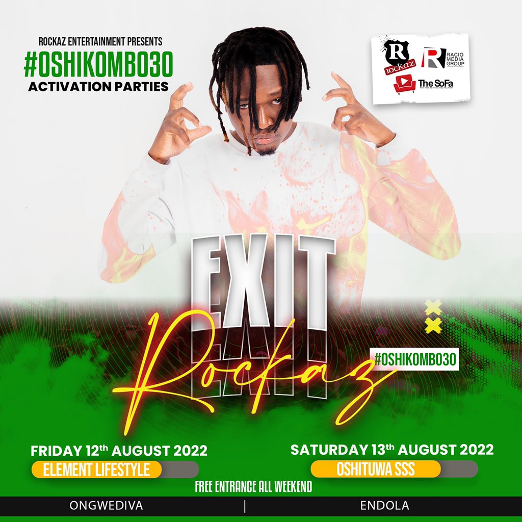 ExitRockaz's tweet photo. Join Us At #ElementLifestyle Ongwediva Tonight! It’s Pay Back Time!! 🤣🤣😂🙏🏽 The Road To #Oshikombo30 #OshakatiIndependenceStadium #26thSep-2ndOct Continues!! https://t.co/bXo7zwHq7V
