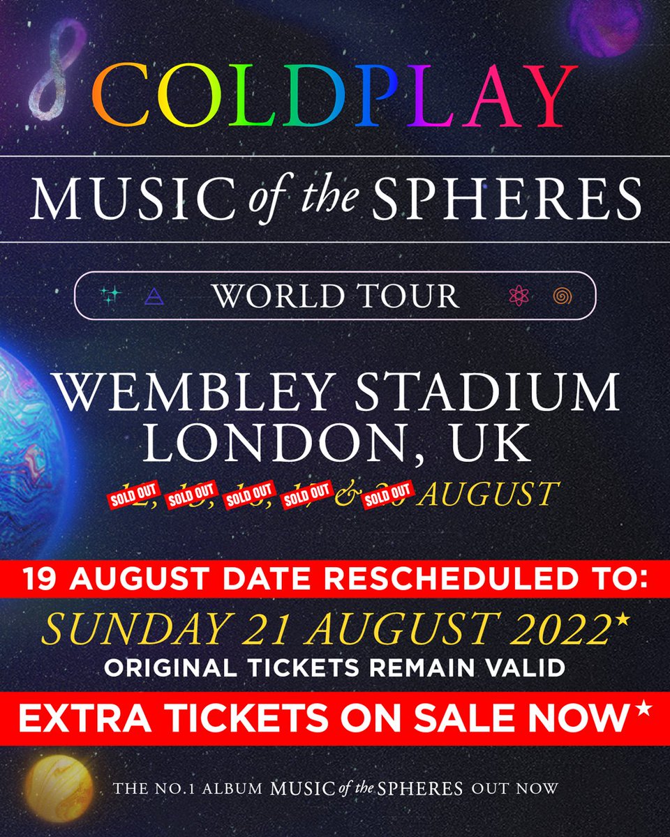 @coldplay's photo on ON SALE NOW