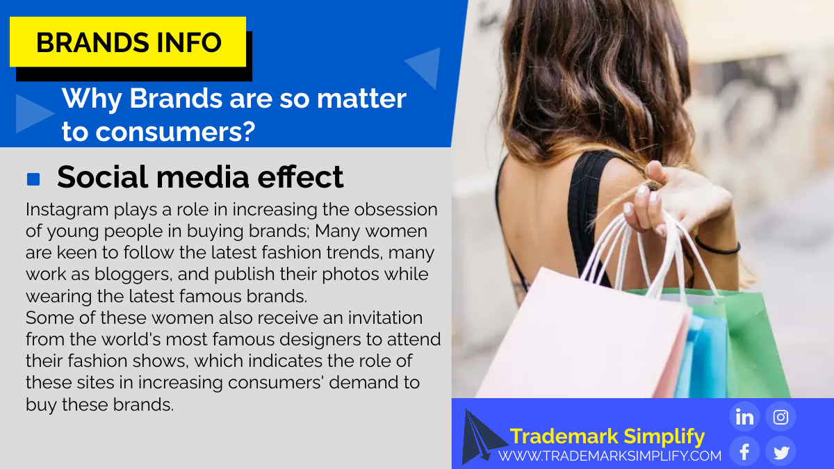 Why Brands are so matter to consumers? 
Reasons behind some people's obsession with buying brands. 
#brands #Infographic #Info
Read the full article here and the link below
trademarksimplify.com
