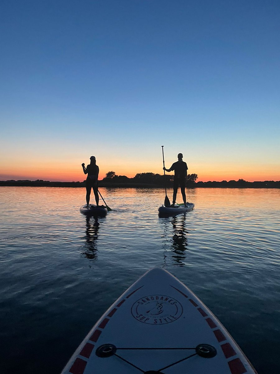 Last night's sunset and full moon paddle 😍 #AHPsActive