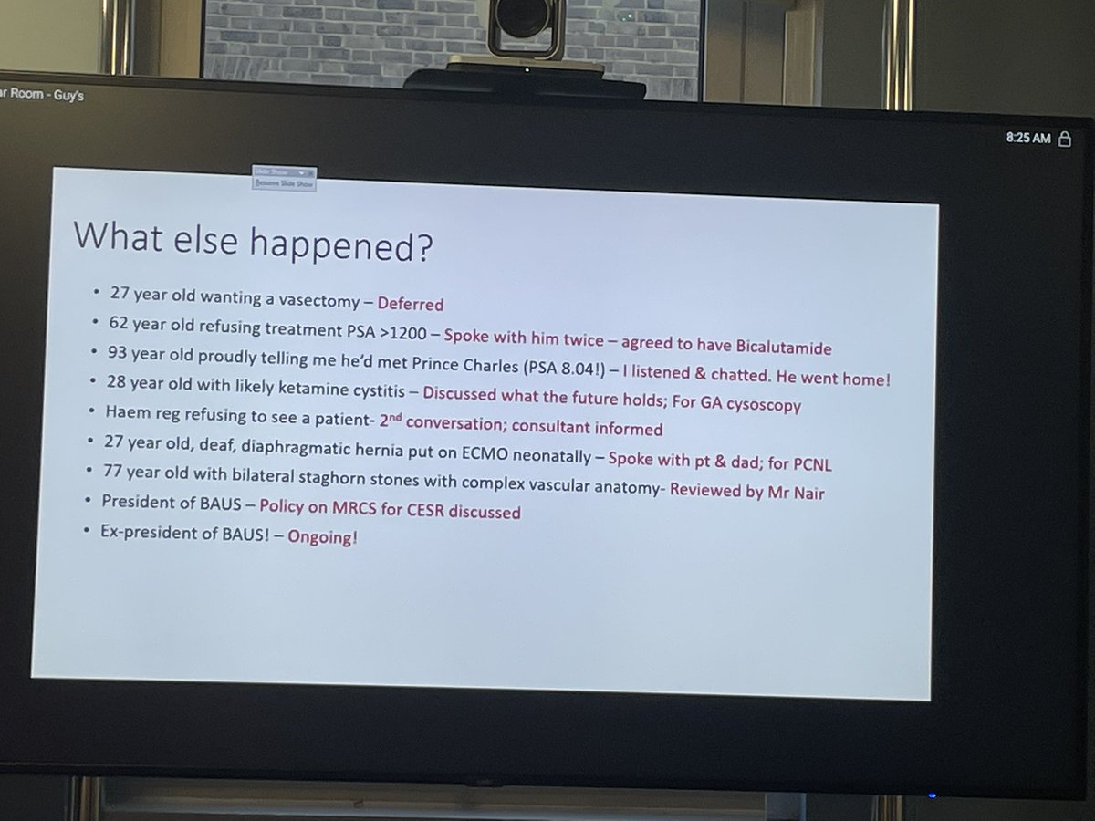 A flavour of @JMG_urology week in urology @GuysUrology and why he remains at heart an enthusiast. “The art of medicine; imaging; stones; infection; decisions; professionalism; leadership; PCNL; communication; learning & of course, a soupçon of jewish history 😀”