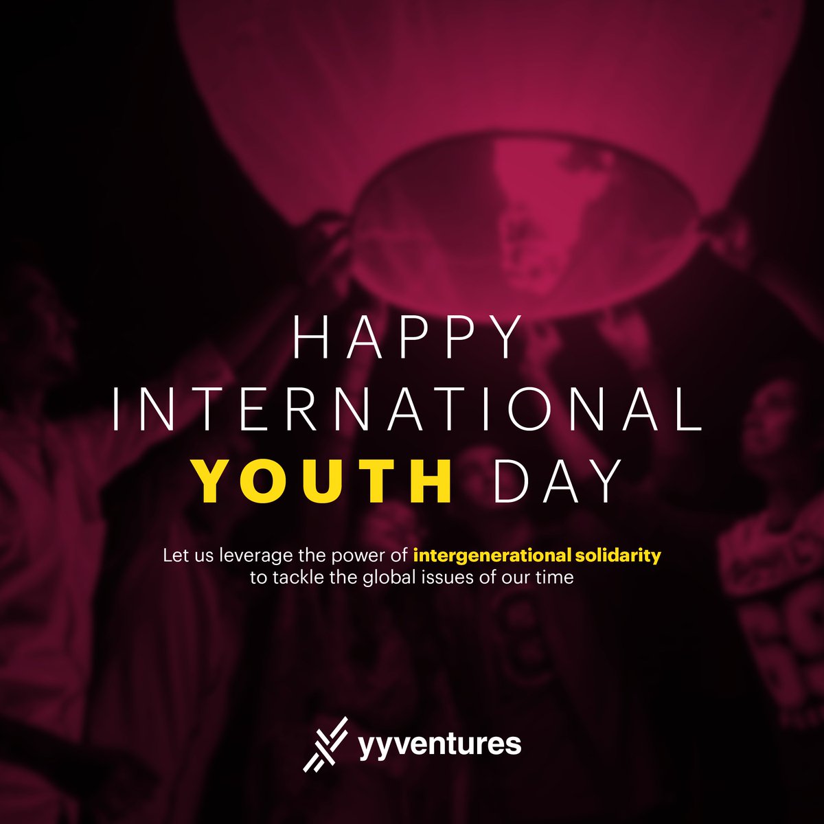 On this International Youth Day, we celebrate all young leaders for being agents of change, and creating a positive impact on society today.

Happy International Youth Day to everyone across the globe! 

#YouthDay #YY #YYVentures #AWorldOfThreeZeros