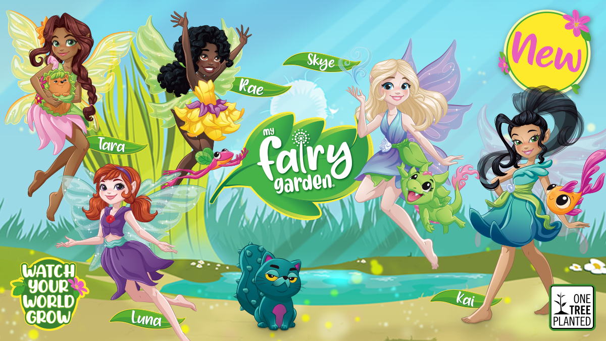 Meet your new magical BFF's! ✨They're ready to discover a new world of grow &amp; play... are you?

Tara the Earth fairy 🌿
Skye the Air fairy 🌬️
Rae the Light fairy ☀️
Luna the Shadow fairy 🌑
Kai the Water fairy 🌊