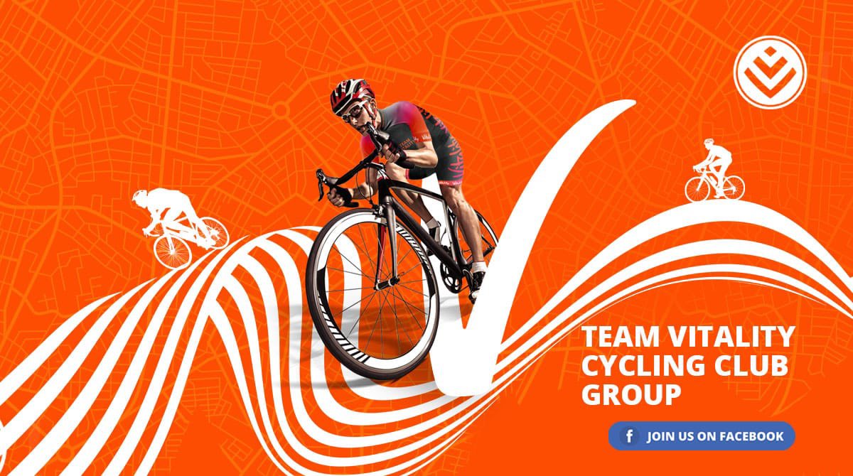 _Ungaya's tweet photo. Do you live and breathe cycling? 🚴 If you do, then it’s time to become part our #TeamVitality Cycling Club group on Facebook! Be the first to know about our events, tips and tricks. Join now: https://t.co/71jOWAUAli https://t.co/QAcICOfZGY