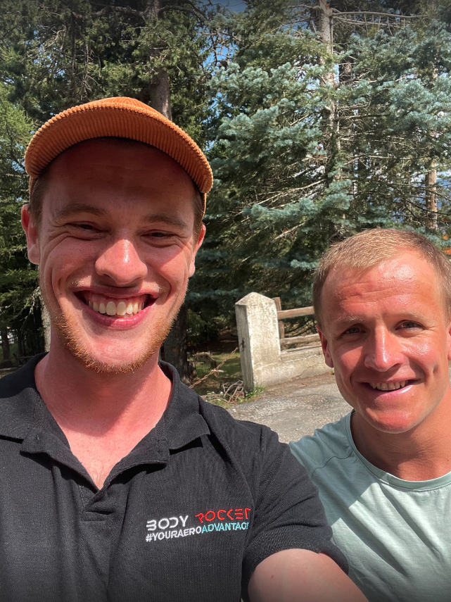 BodyRocketCC's tweet photo. Ollie, our Mechanical Engineer, picked up @kristianblu's bike earlier this week so we can get it fitted up with the Body Rocket prototype ahead of Kona! Expect some (even) faster bike splits... π #notmarginalgains https://t.co/5nahpiMAPw
