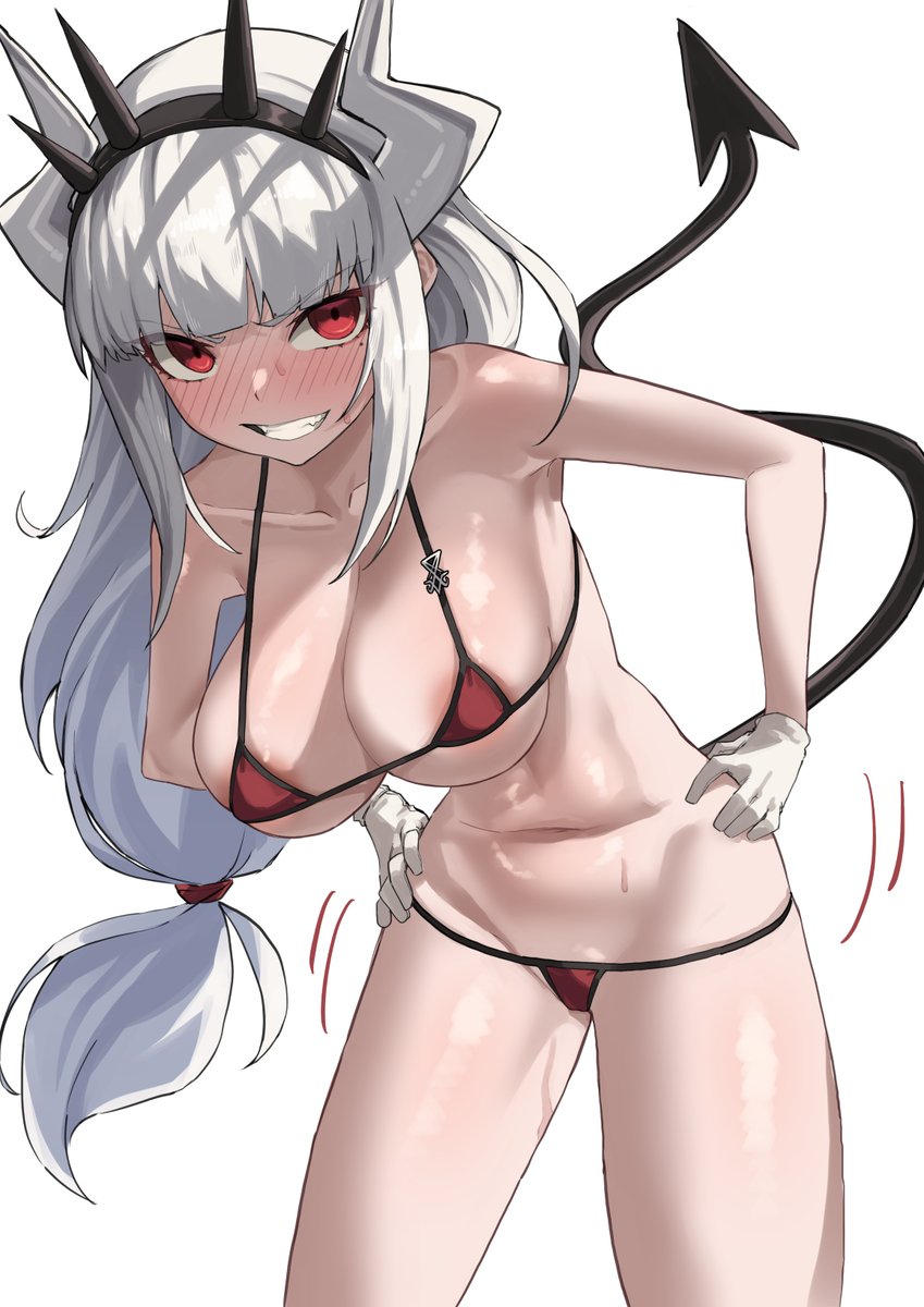 #helltaker マイクロビキニ部
lucifer  #Helltakerfanart 
