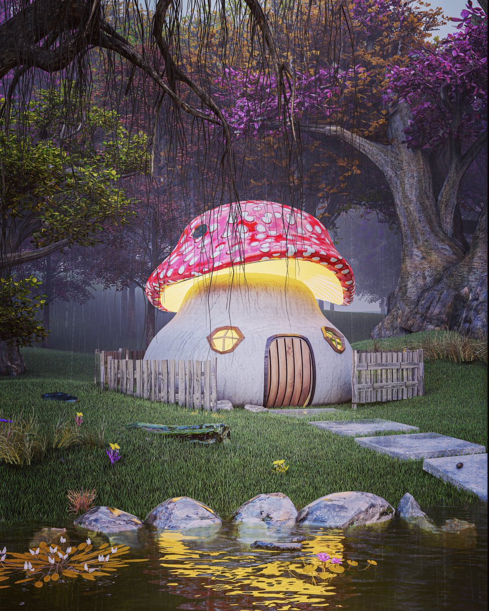 Saturns_Soul's tweet photo. Gm from me and the ‘mushroom house’ 🍄✨Don’t forget to live 🍀

Have a great day guys ❤️ 😉load in 4K to see the rain effect 

0.05 $eth (5/10 left)

https://t.co/jdbuWwr7z9 https://t.co/5gYEsPmt3D