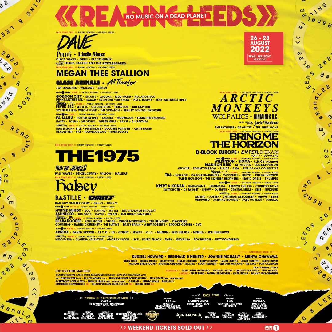 2022 Leeds Festival lineup 