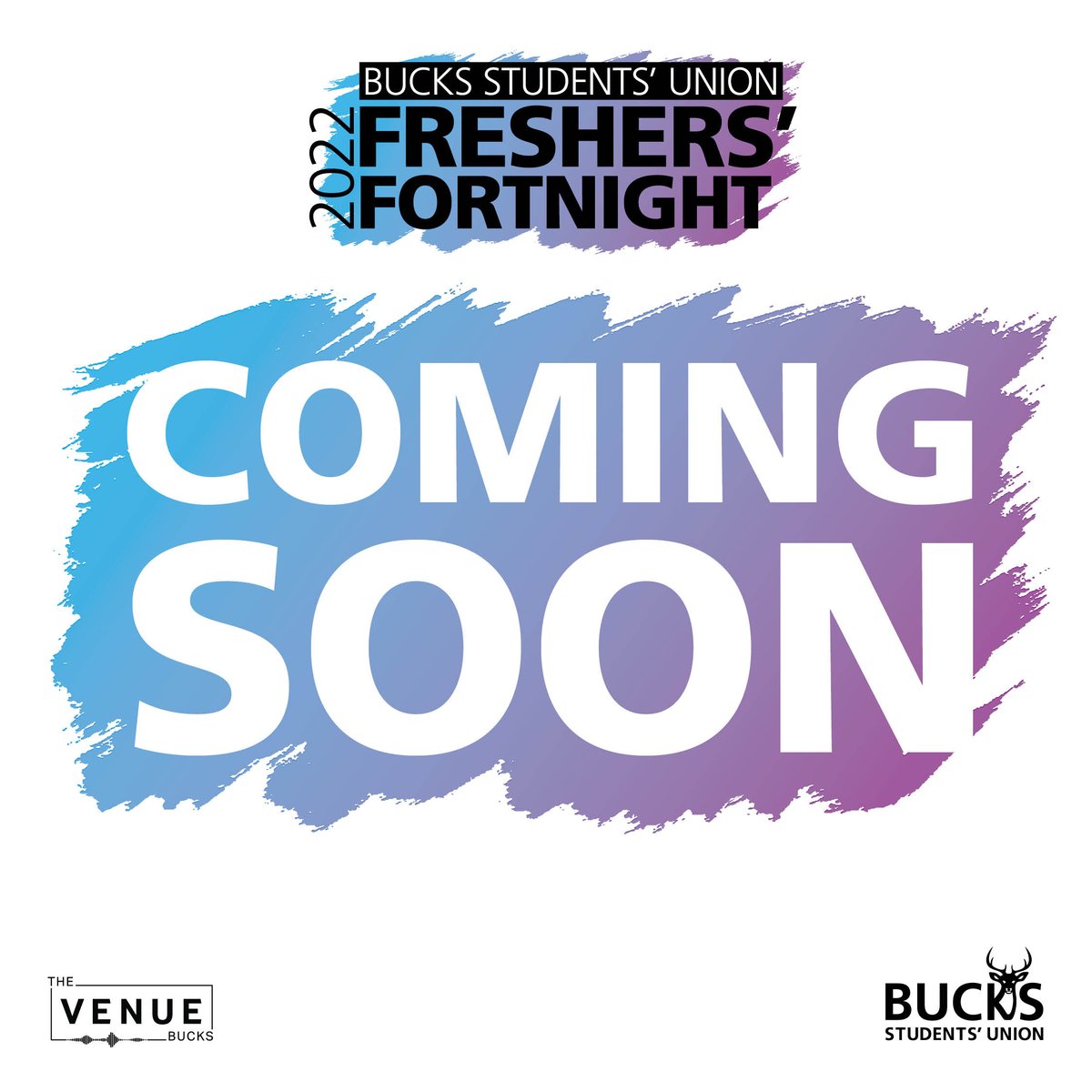 Are you excited for #BucksFreshers? 🙌

We've been busy getting everything ready for you! Wristbands are on the way, some superstar acts have been confirmed, the freebies are ready to go, and our calendar of daytime and nighttime events is looking 10/10 ✨💯

Watch this space 👀