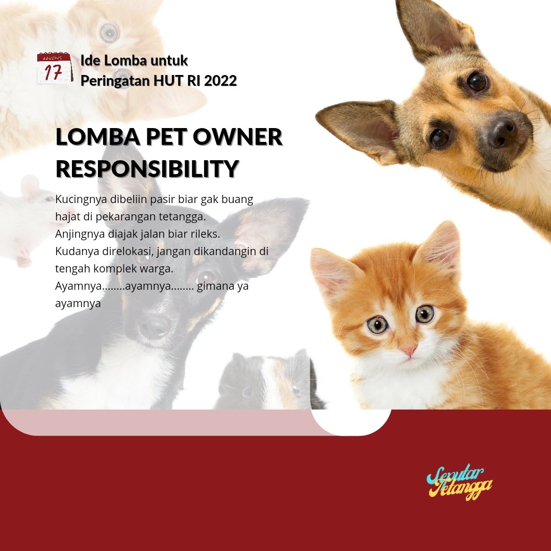 Dipilih ya dipilih mau daftarin tetangganya ke lomba yang mana