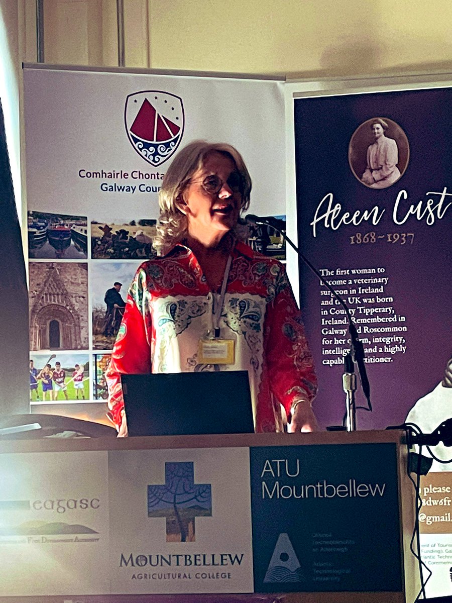 OFlynnATU's tweet photo. Powerful words from @VirginiaTeehan @HeritageHubIRE about the historic airbrushing of women in the past - so glad to hear the wonderful story of #AleenCust #FirstFemaleVet being celebrated today @AMountbellew @atu_ie 🙌🏻 https://t.co/3r5oveoxXc