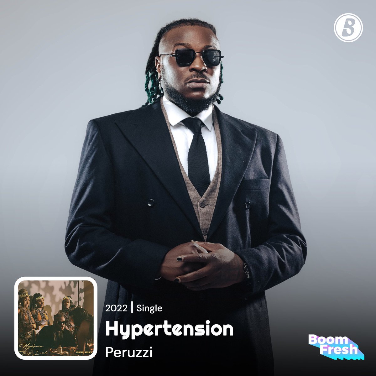 BoomplayNigeria's tweet photo. The Huncho @Peruzzi delivers a double dose of bangers with #Hypertension &amp; #ThingsINeed! 💥💥

Jam to these fresh sounds on Boomplay. 👉🏾 https://t.co/TMVnfpC3cd

#BoomFresh #NewMusicFriday #Peruzzi https://t.co/DX0lnHEtnM