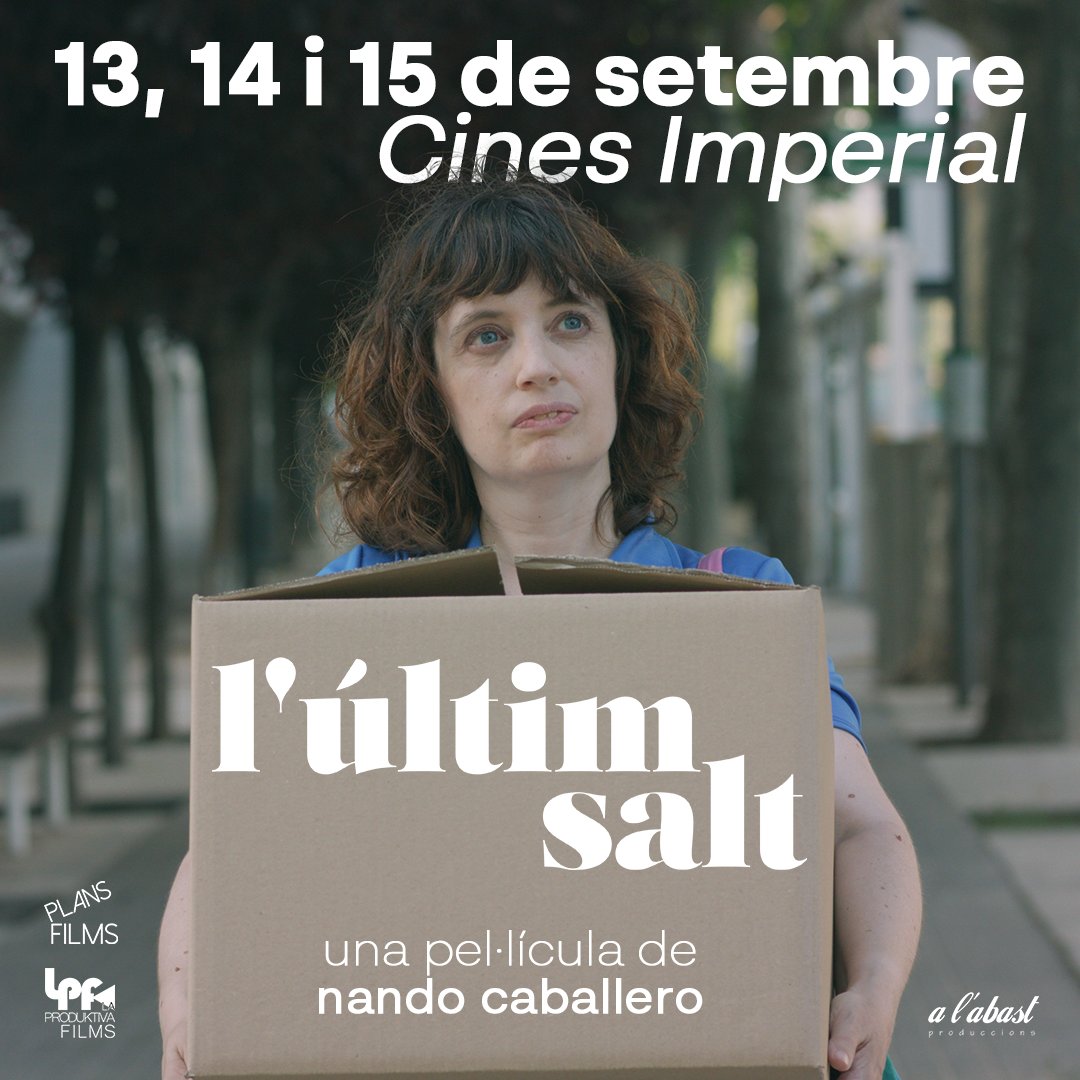 Ja tenim les dates de l'estrena de la peli a cinemes! Serà a Sabadell, la nostra ciutat i on està rodada la pel·lícula. Començarem el dimarts 13 (bona data 😅) de setembre a les 20h en un passi exclusiu per l'equip, col·laboradors, amics i premsa.