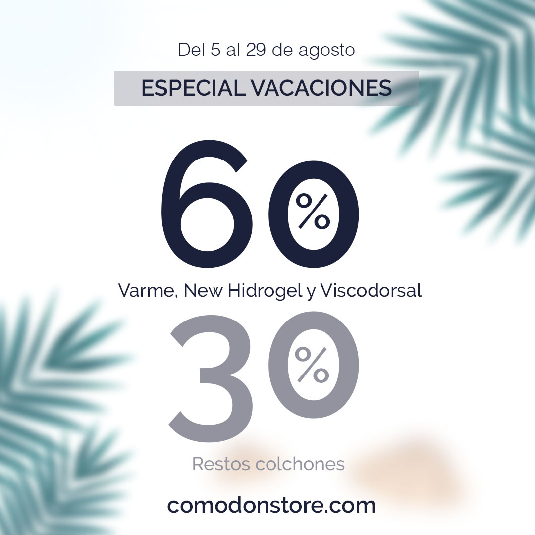 ColchonComodon's tweet photo. ¡Último día para conseguir el #colchón de tus sueños al mejor precio! 😍
-60% en los modelos 🔝 Varme, New Hidrogel y Viscodorsal. Resto de #colchones -30%.

https://t.co/FwJByRCDBE

#promo #verano #promoción #vacaciones #agosto #promociones https://t.co/ULkjXrwFIY