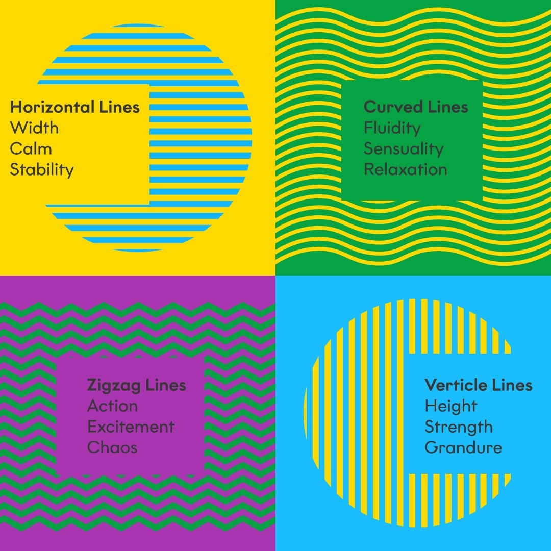 designbyOMG's tweet photo. Just like colours in marketing, the lines used in graphic design aren’t just arbitrary choices, they can draw further meaning from the overall image.

Check out a few examples of how each line type can be associated with a particular emotion.

#originalmangogroup #linetypes https://t.co/FWCFMLnFXf