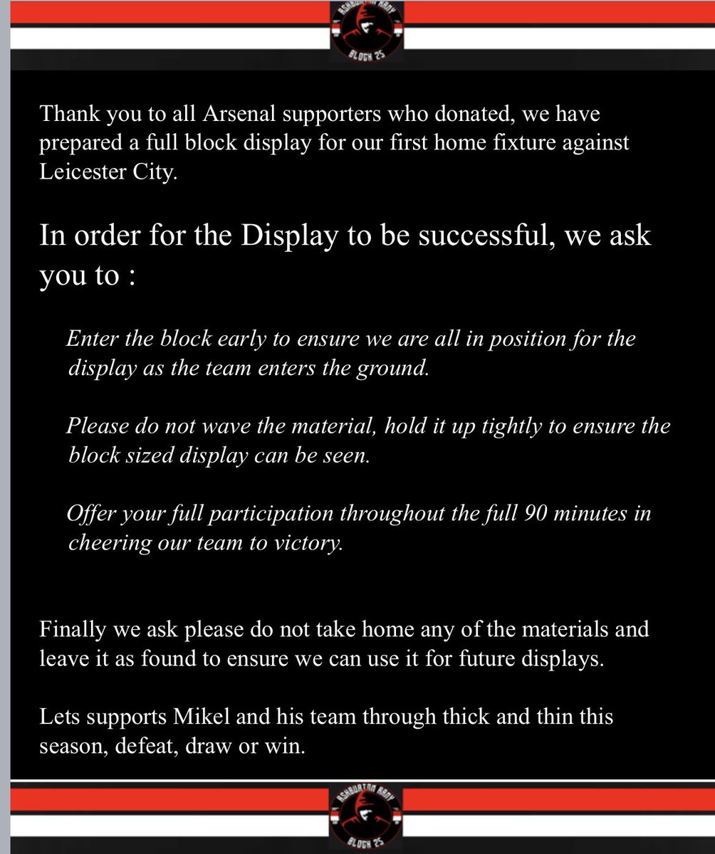 Block25AA's tweet photo. Tifo display new pre Leicester https://t.co/4C9Dy8qO6d