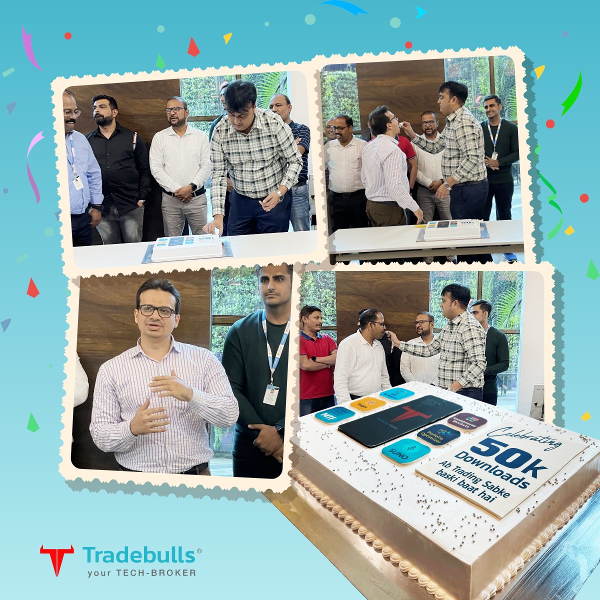 TradebullsLtd's tweet photo. #50k+ Happy Users! We at #Tradebulls are celebrating the success of crossing 50k Downloads for our Mobile #TradingApp #Touch2 on the Google Play Store !!
Android https://t.co/dsHwc0gWBq
App Store https://t.co/YAvPUnFlAl
#tradebullssecurities #fintech #techbroker #tradebindaas https://t.co/w6agdPCzb9