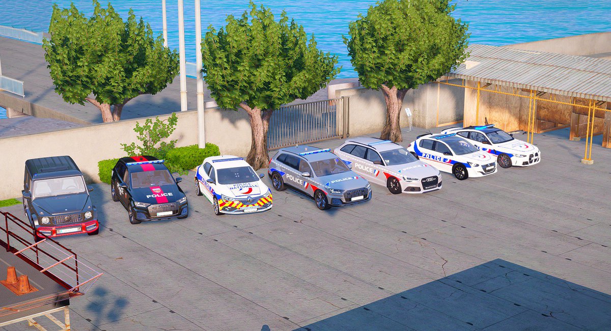 for_arma's tweet image. voici des voiture de police du serveur (#Q7 #Peugeot308 #RS6 #policenationale @PoliceNationale)