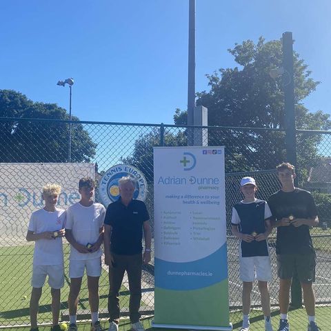 Tennis_Ireland's tweet photo. Congratulations to Eoghan Jennings and Zac Naughton on winning the boys doubles title at the Tennis Europe U16 in @suttonltc 👏
Well done to runners up Charlie Riley and James O'Sullivan!
Best of luck to the singles finalists today🍀
@TennisEurope https://t.co/cVNuM86jjO
