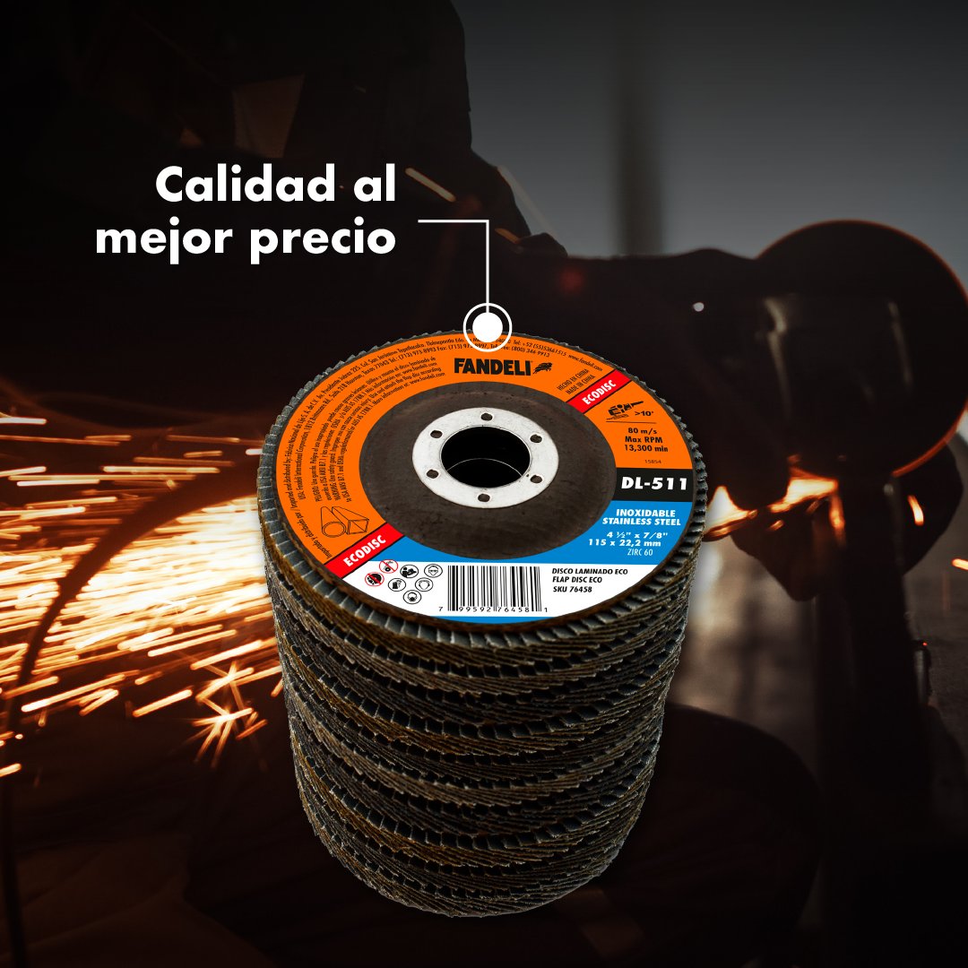FandeliMexico's tweet photo. Línea ECODISC.
La mejor relación COSTO-BENEFICIO del mercado. Encuentra la calidad y poder para cortar acero inoxidable que necesitas, al mejor precio.
#DiscosLaminados #ECO #Calidad #Inox #AbrasivosSólidos #FANDELI https://t.co/P6uyQbZvLD