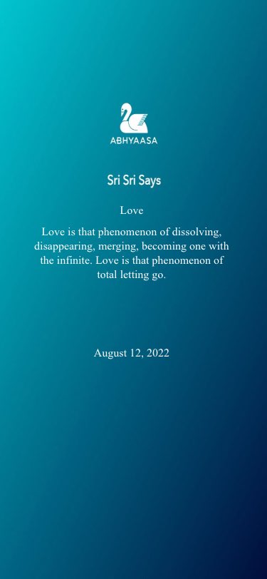 Sandeep23borkar's tweet photo. Love is that phenomenon of dissolving, disappearing, merging, becoming one with the infinite. Love is that phenomenon of total letting go.
 
----- 
 Powered by Abhyaasa.
 Android - https://t.co/eO7jBijPfw 
 iOS - https://t.co/riua04HNM1 
 Download for free. Today. Now. https://t.co/zWy0jYGwIF