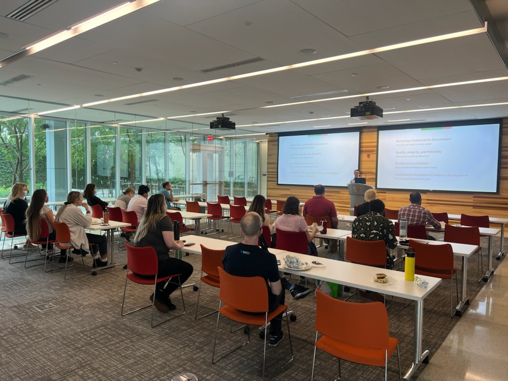 CEO <a href="/LowryCurley/">Lowry Curley</a> and the <a href="/AxoSim/">AxoSim</a> team discussing goals and planning for upcoming client projects. #neuroscience #drugdiscovery #biotechnology