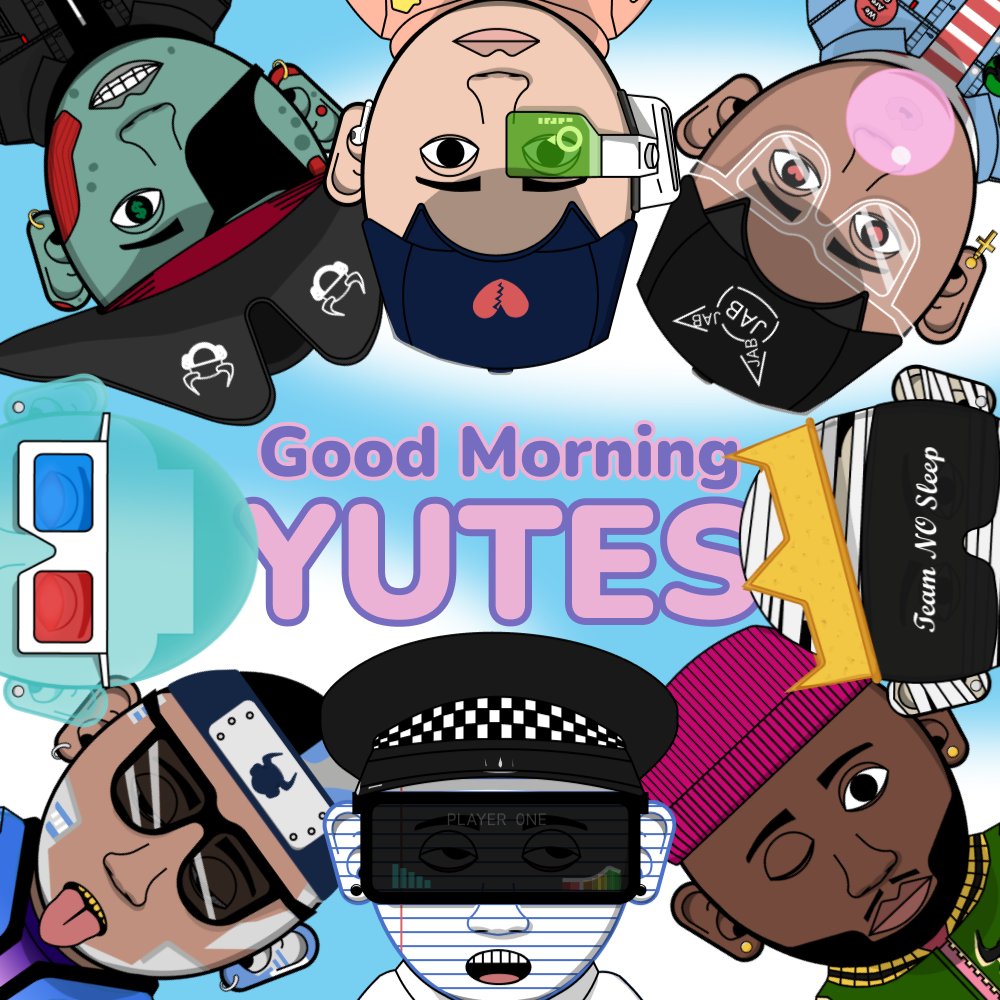 YutesOnTheBlock's tweet photo. GM fellow Yutes, the website is up! 🌎
check it out and we hope everyone has a good day!
https://t.co/f3aESOzr8b

#NFT #NFTCommunity #nftcollector #nftart https://t.co/veYAcF5Cr4