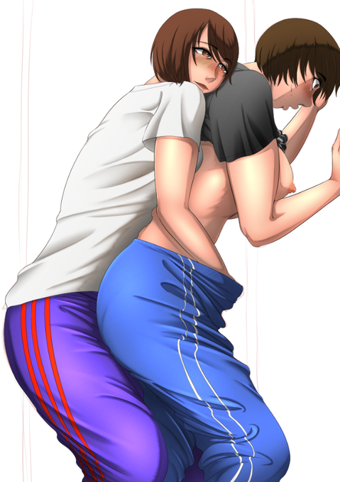 今日はここまで塗れた。安生もジャージの中で中出しされて濡れている事でしょう。 