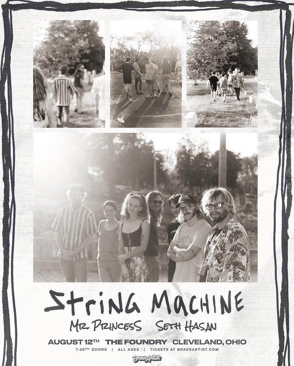 String Machine (@string_mchn) on Twitter photo CLEVELAND!!! we’re playing at @foundrylakewood TONIGHT w/ <a href="/mrprincess_oh/">𝕞𝕣.𝕡𝕣𝕚𝕟𝕔𝕖𝕤𝕤 彡(✿╹◡╹)</a> & <a href="/seth_hasan/">FEEDTHEPEOPLE</a> … we’re super excited :)
doors open at 7, music starts at 8pm. it SHALL be a great gig. additional info can be found here: stringmachinetour.com CLEVELAND!!! we’re playing at @foundrylakewood TONIGHT w/ <a href="/mrprincess_oh/">𝕞𝕣.𝕡𝕣𝕚𝕟𝕔𝕖𝕤𝕤 彡(✿╹◡╹)</a> & <a href="/seth_hasan/">FEEDTHEPEOPLE</a> … we’re super excited :)
doors open at 7, music starts at 8pm. it SHALL be a great gig. additional info can be found here: stringmachinetour.com