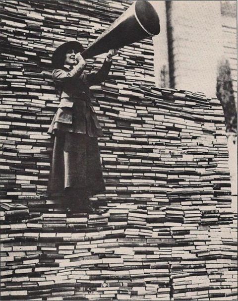 Me standing on my TBR pile &amp; declaring that I still need more books