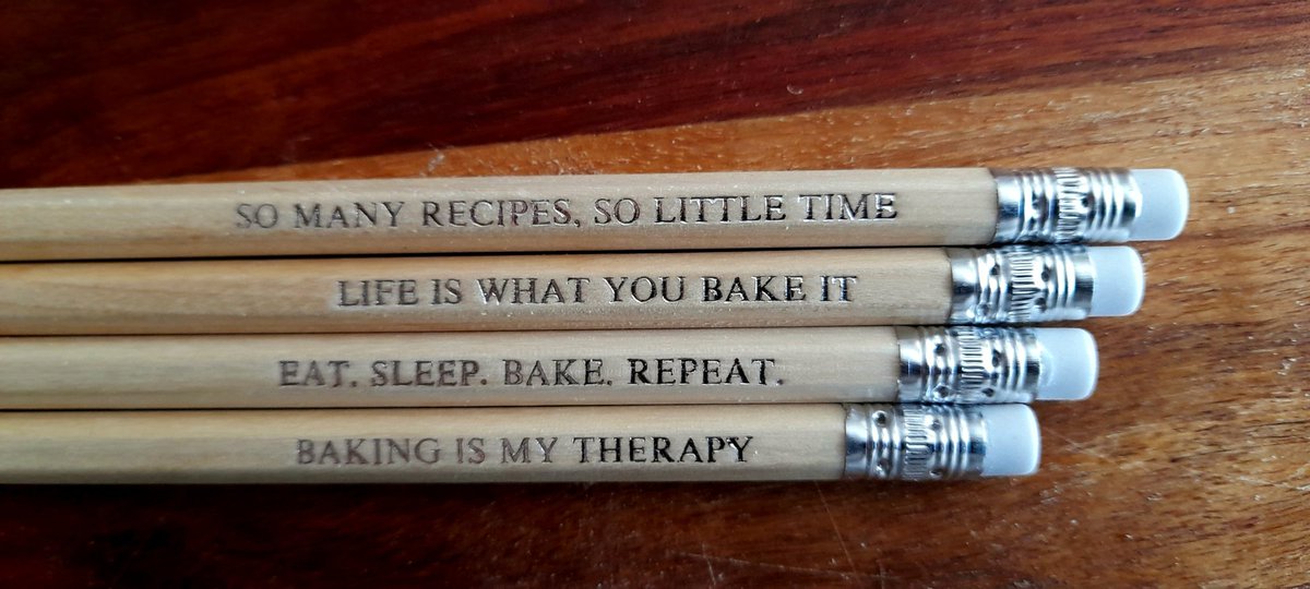 What a lovely gift from a thoughtful customer.... English made unsharpened HB pencils from mapleandgrace.co.uk with personalised pressings @breadawardsUK @tiptree @ShiptonMill @carrs_flour #supportsmallbusiness #buybritish @BuyBritish__ @BuyBritBrands #microbakery #Cumbria