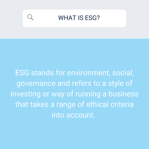 JpsWealth's tweet photo. What is ESG? #esg stands for environmental, social, governance and refers to a style of investing or way of running a business that takes a range of ethical criteria into account. #financialplanning https://t.co/Oc4Obbrzhl