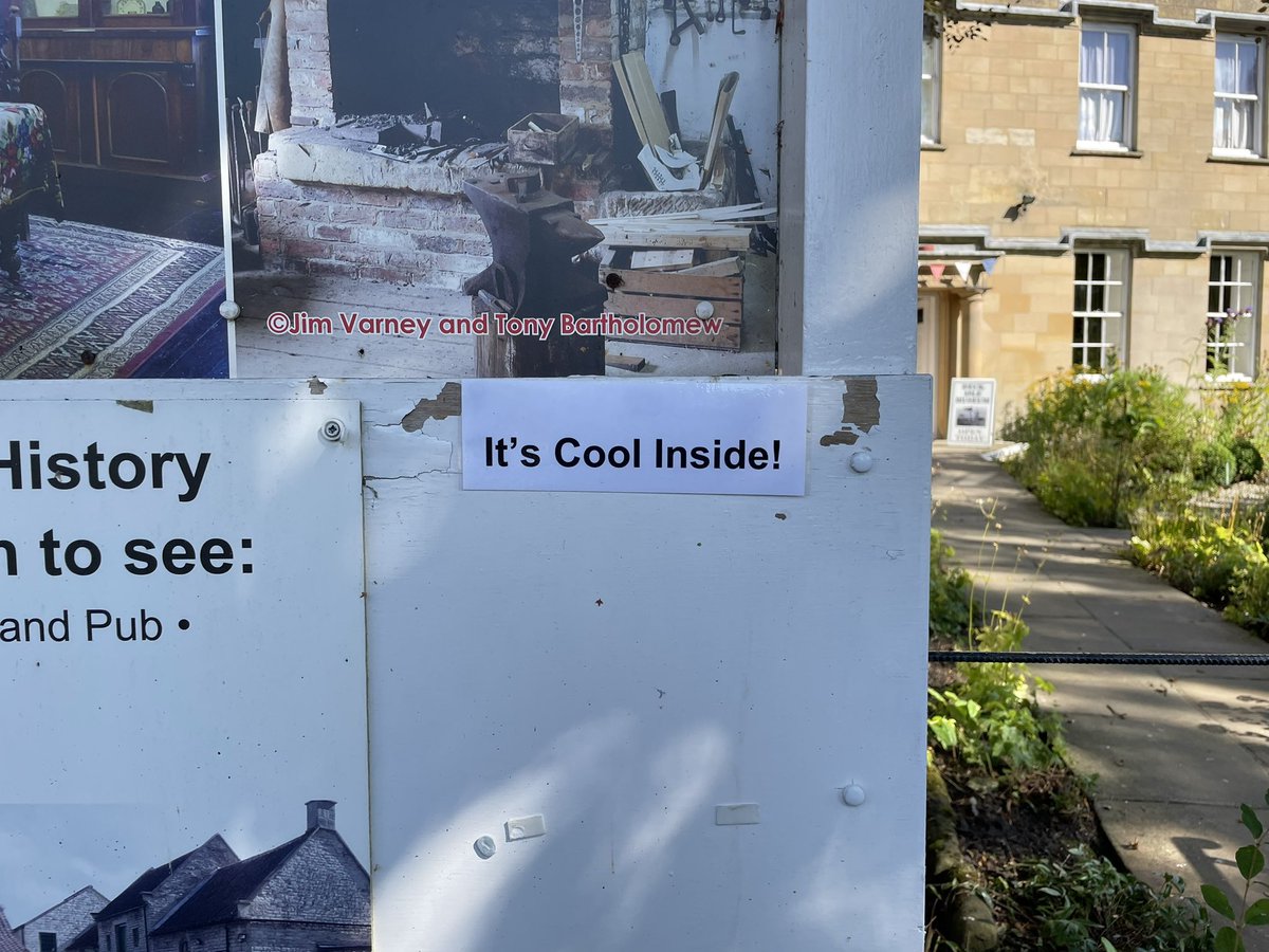 With the team in Yorkshire this week talking about using archaeological evidence when designing natural flood management.  The Pickering museum had added these words to their sign!