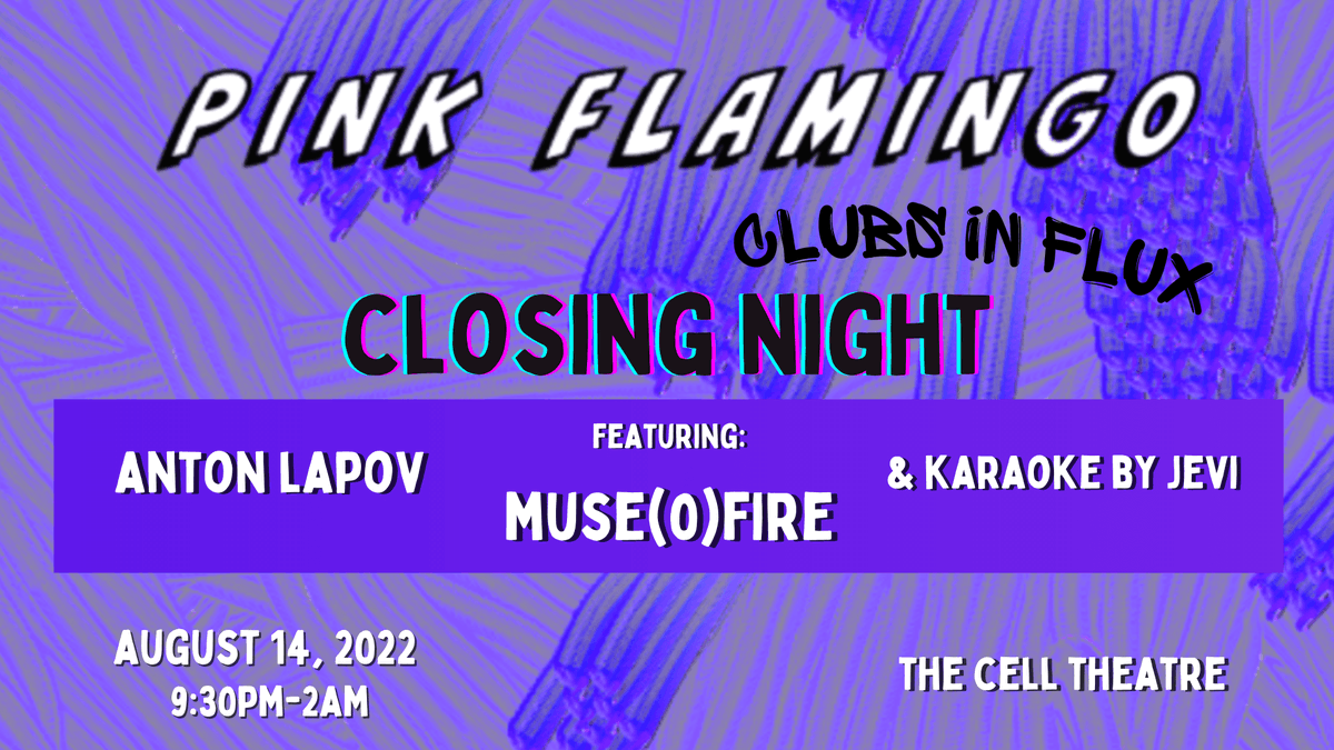 flux_factory's tweet photo. Upcoming: 'Pink Flamingo': Clubs in Flux Group Exhibition closing week; August Flux Saturday at Governors Island and more - https://t.co/S3ezJaxhem https://t.co/Rk6dsvW2Nw
