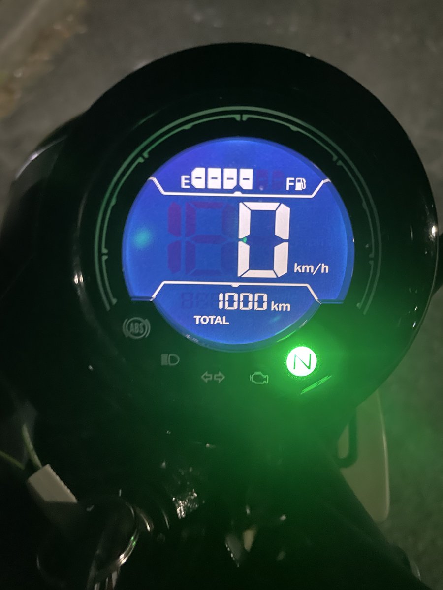 ついに走行距離1000km！納車から2ヶ月で到達！
最近暑くて通勤以外で乗れてないけど涼しくなったらガンガン乗るぞ〜
#ハンターカブ