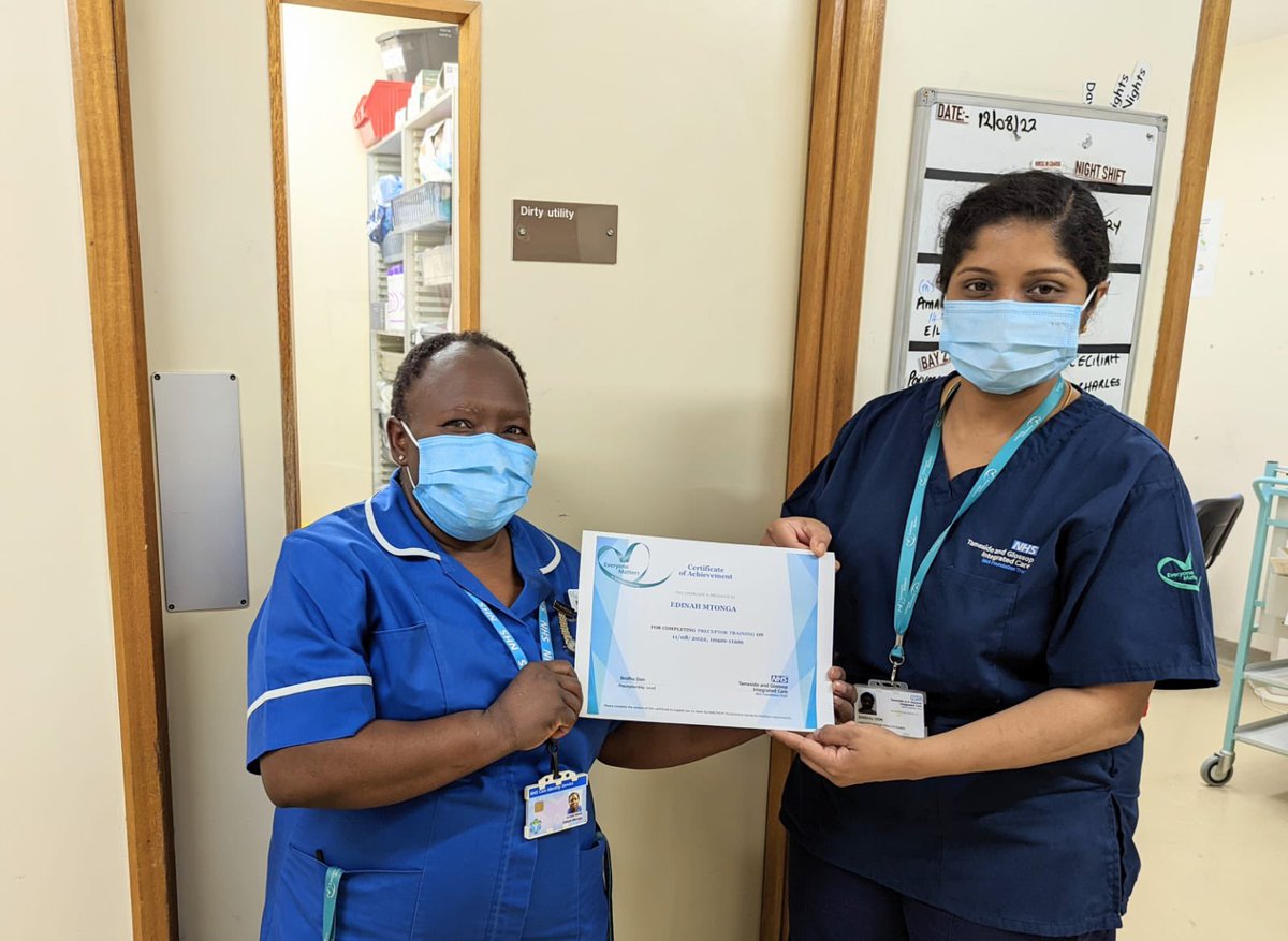 PreceptorshipTG's tweet photo. Today I had the pleasure of handing out preceptor certificates to 3 members of our multidisciplinary team across 2 different areas #preceptorship @courtenay16 @amakepeace1 https://t.co/EoKjz5mvPT