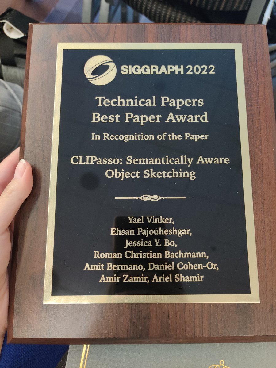 What an honor!!🏆🎨🖌️
Thank you #SIGGRAPH2022 for the recognition! And thanks to my awesome team members!!