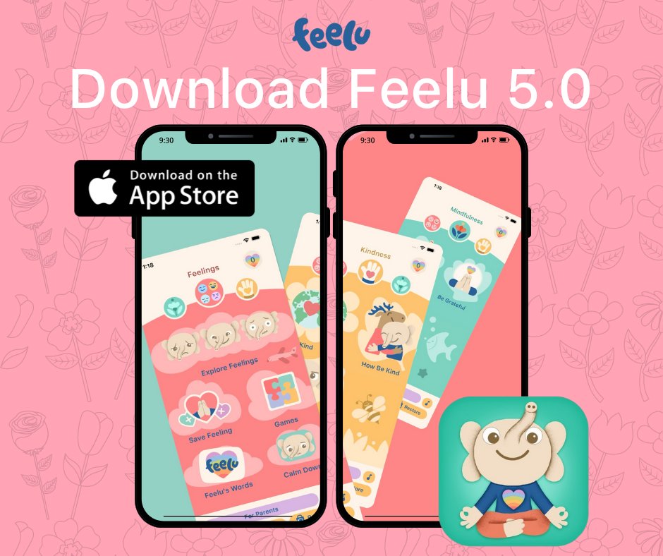 AppFeelu's tweet image. Have you downloaded the NEW Feelu 5.0 Update? Our Feelu App was derived from our Award winning, and Amazing #1 best-selling book. We used the knowledge from these pages to create a self-taught system, designed for young minds to comfortably learn more about their feelings
