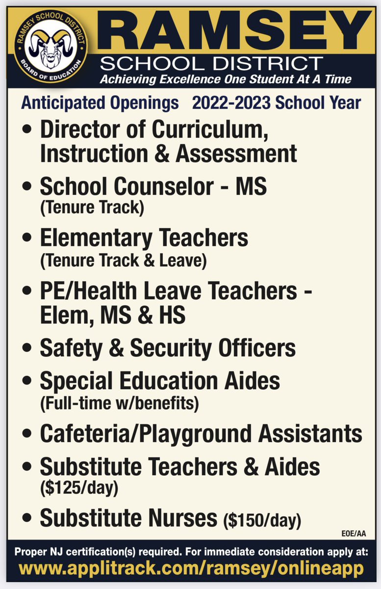 We have some great positions open!