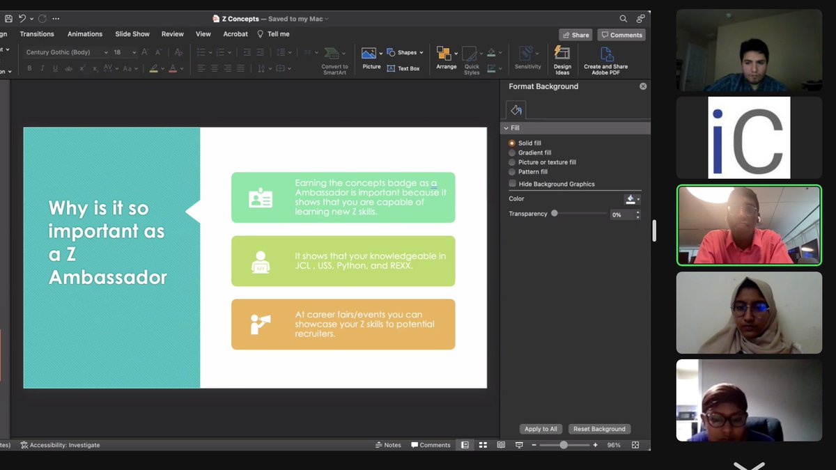 My favorite moments are when our <a href="/IBMZ/">IBM Z</a> Student Ambassadors mentor and coach each other. #summerlearning Excellent work Devonte and Maryam. Applications are open for 2022-23 academic year at <a href="/YourBigYear/">Your Big Year</a> bit.ly/3ba4Fhy