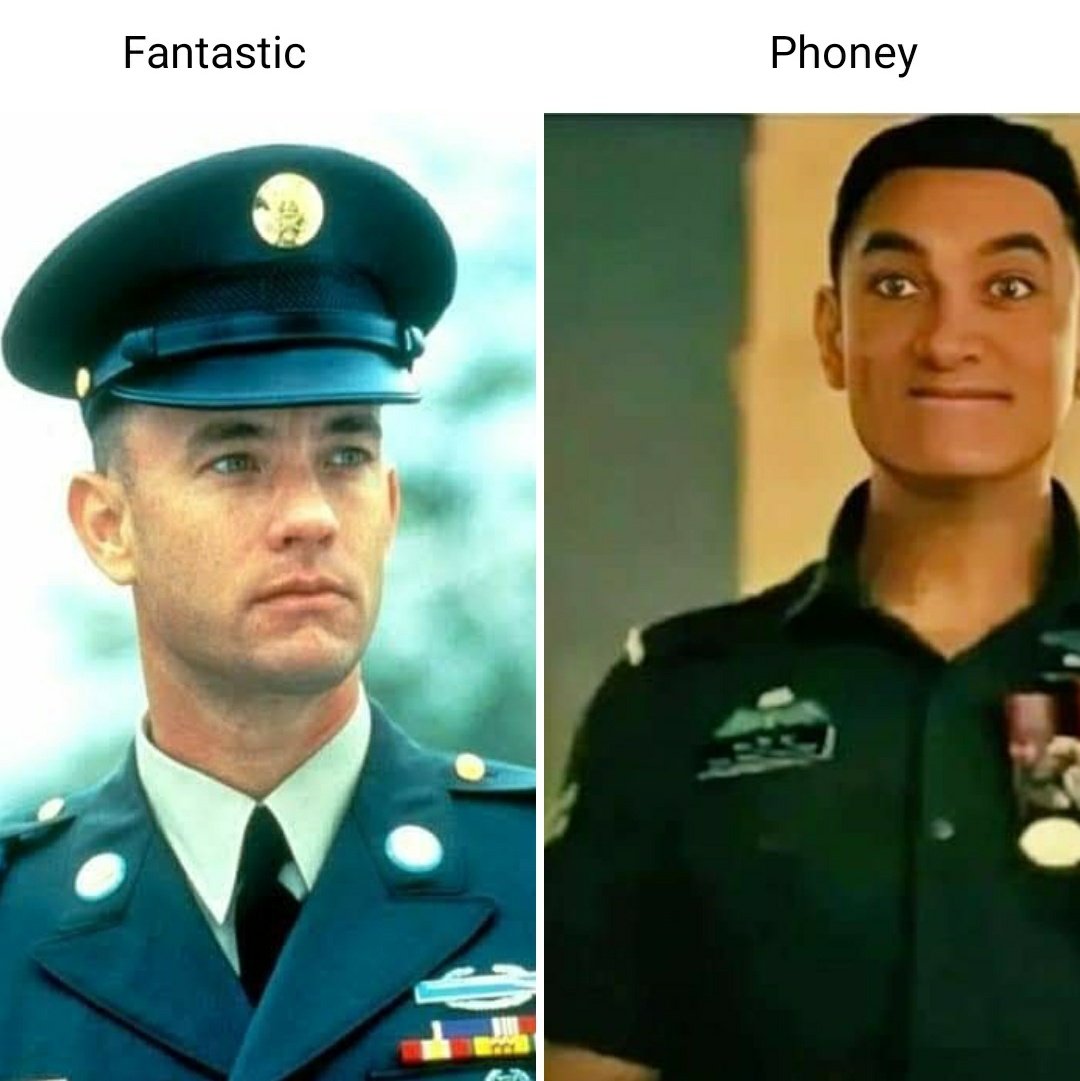 Rockumon's tweet photo. Sorry Tom Hanks, this is the indian version of your legendary character.
#LalSinghChadha https://t.co/F6Bphwne7x
