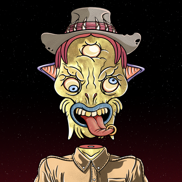 Space_Heads_NFT's tweet photo. Golden Zombie Cowboy 👀

#SpaceHeads https://t.co/7LnZABD8UA