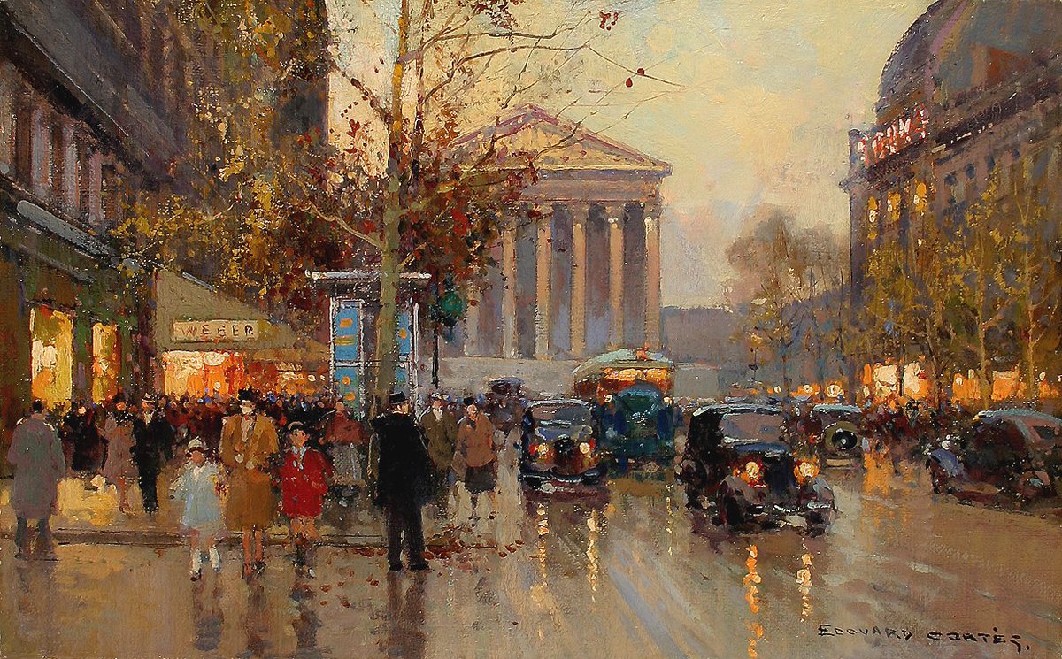 Rue Royale Madeleine #cortes #postimpressionism wikiart.org/en/edouard-cor…