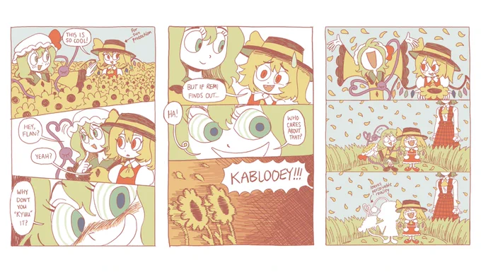 koishi and flan on a very mischievous adventure #東方project #touhou 