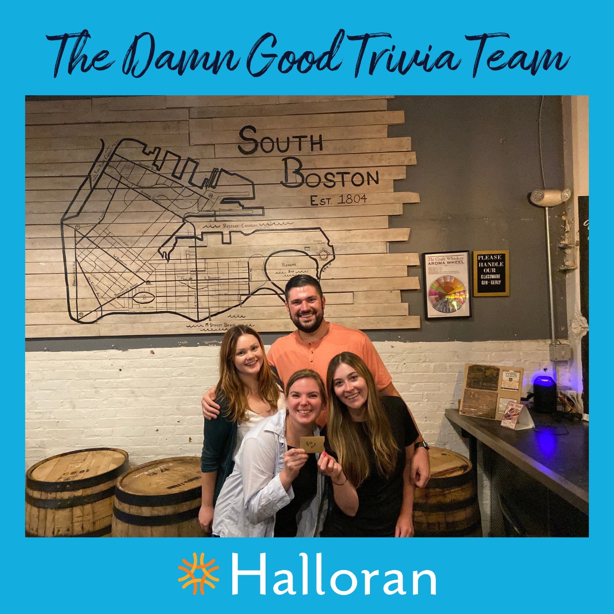 Staying true to its name, Halloran's "Damn Good Trivia Team" came in second place at <a href="/YPACSBoston/">Boston YPACS</a>'s fundraising event last week! We had a great time, and got to support a meaningful cause. Check out their upcoming events so you can join in on the fun: ypacsboston.org/events