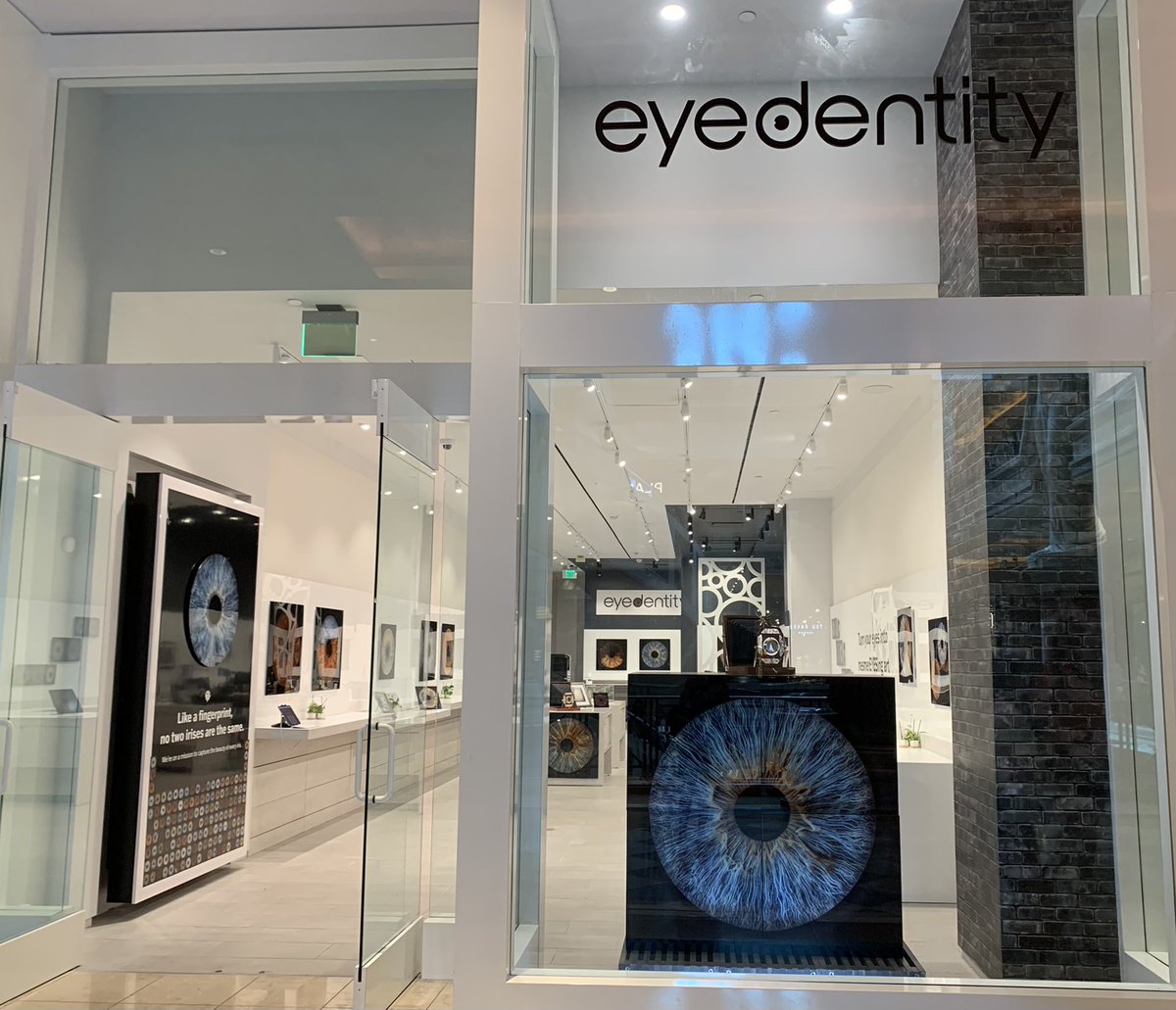 lanasec's tweet photo. Let’s take your retina scan and make public art with it. What could go wrong? The company is called eyedentity, after all. #LasVegas #DEFCON30 https://t.co/SV7tPv9KwO